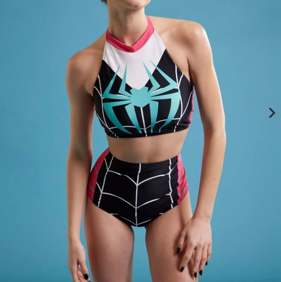Spider Gwen high waisted swim bottom - Picture 4 of 6